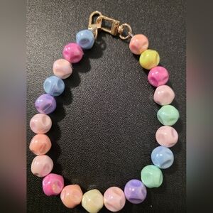 Colorful Beaded Bag Charm